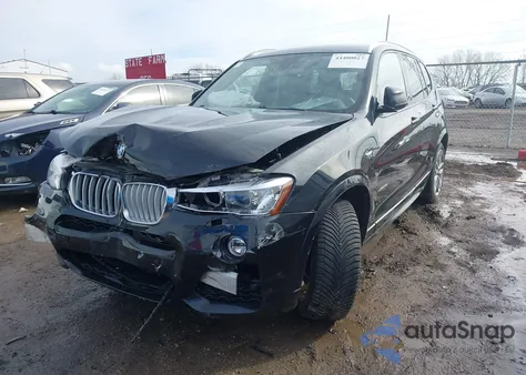 2017 BMW X3 xDrive35I z USA, uszkodzony, nr VIN 5UXWX7C33H0W39827